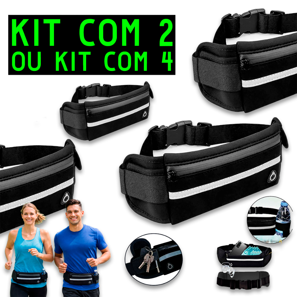 Pochete Treino Corrida Feminina E Masculina Doleira Preto em Oferta na Shopee