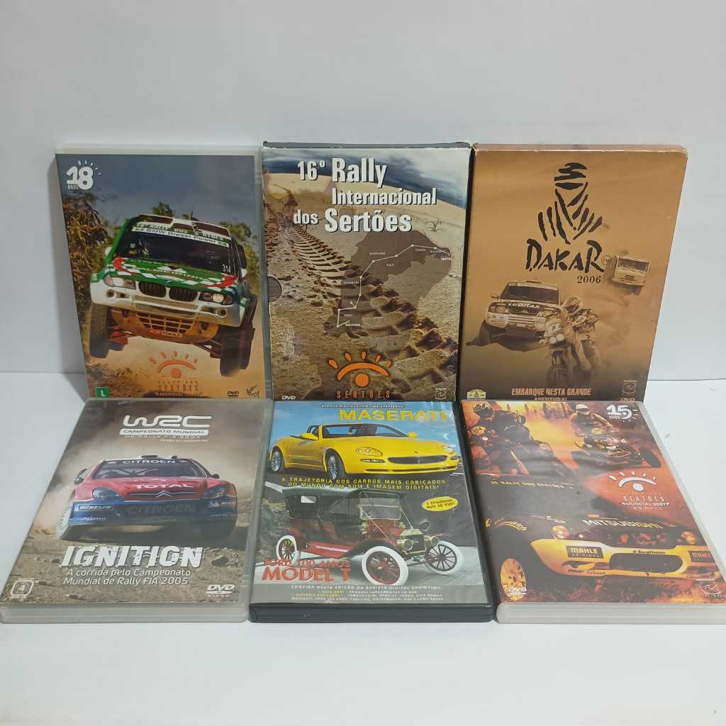 DVDs Carros De Corrida Rally (6 DVDs) Original Usado