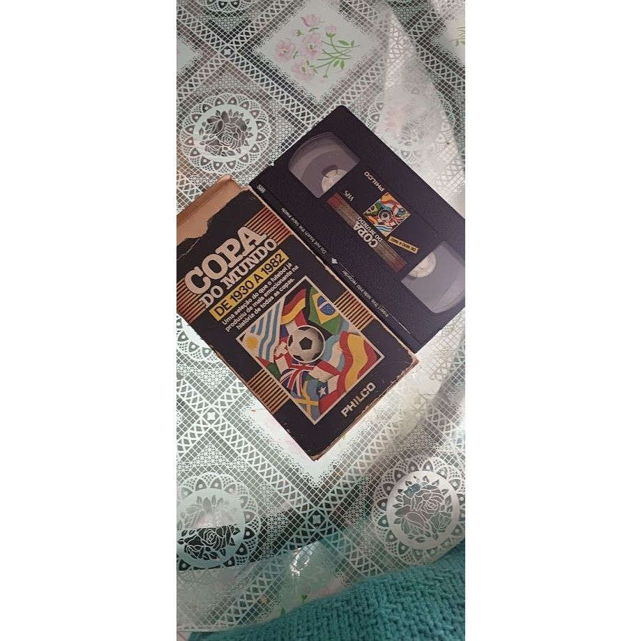 VHS copa do mundo 1930 a 1982 raridade para colecionador de futebol