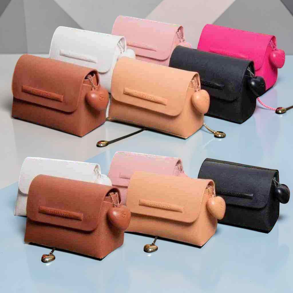 Bolsinha Feminina Pequena Coração Tipo Clutch Porta Maquiagem | Master Envios Brasil