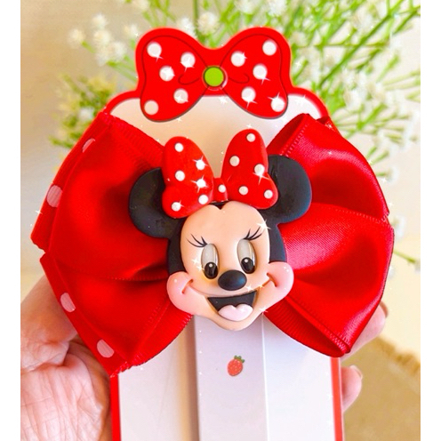 Laço Menina Minnie Laço infantil Presilha Minnie Laço Minnie Vermelha Minnie Vermelha Hair Clips Infantil Minnie