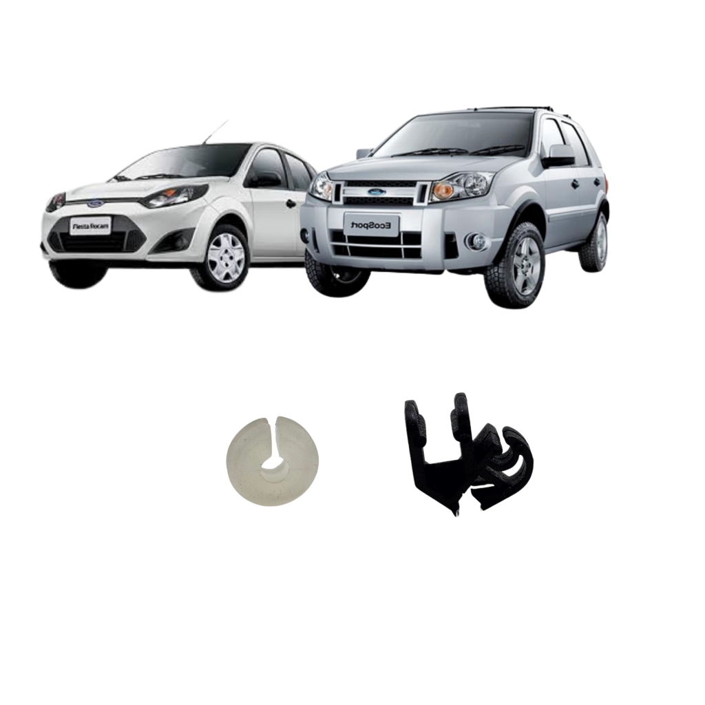GRAMPO E BUCHA DA VARETA CAPO MOTOR FIESTA ESCORT ECOSPORT