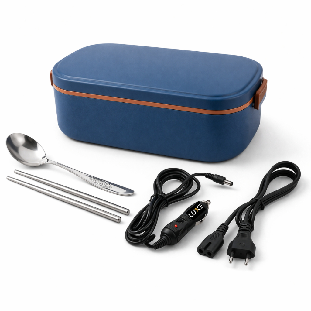 Marmita Elétrica Portátil Inox Marmiteira 900ML Térmica 36W Bivolt 110V/220V Aquecimento Rápido