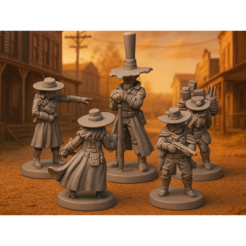 Miniaturas Xerife E Delegado Wild West - Para Board Games