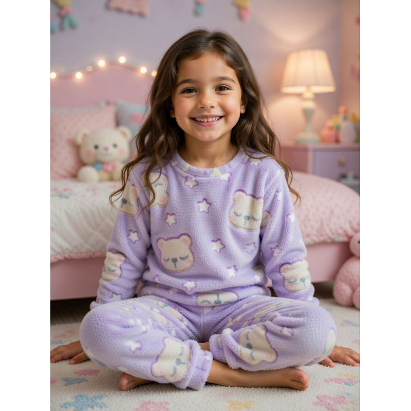 Pijama infantil  de flecce quentinho conforto e aconchego que seu pequeno merece!