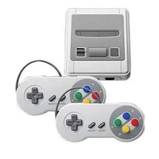 Video Game Classic Super Nintendo Mini SNES Com 2 Controles 8 Bits 620 Jogos Original
