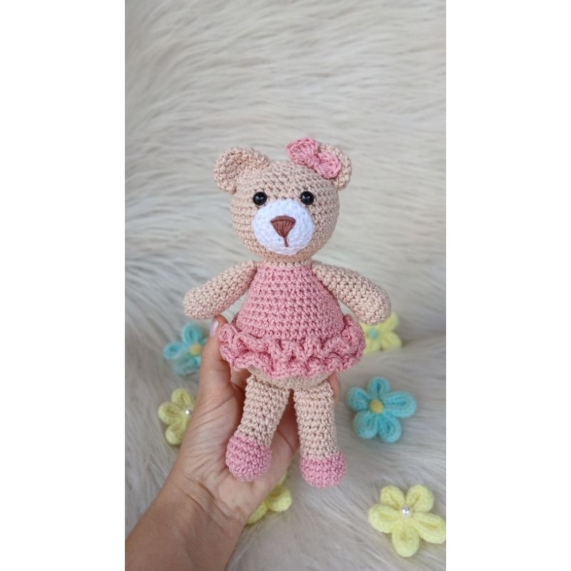 Ursinha bailarina amigurumi 18cm