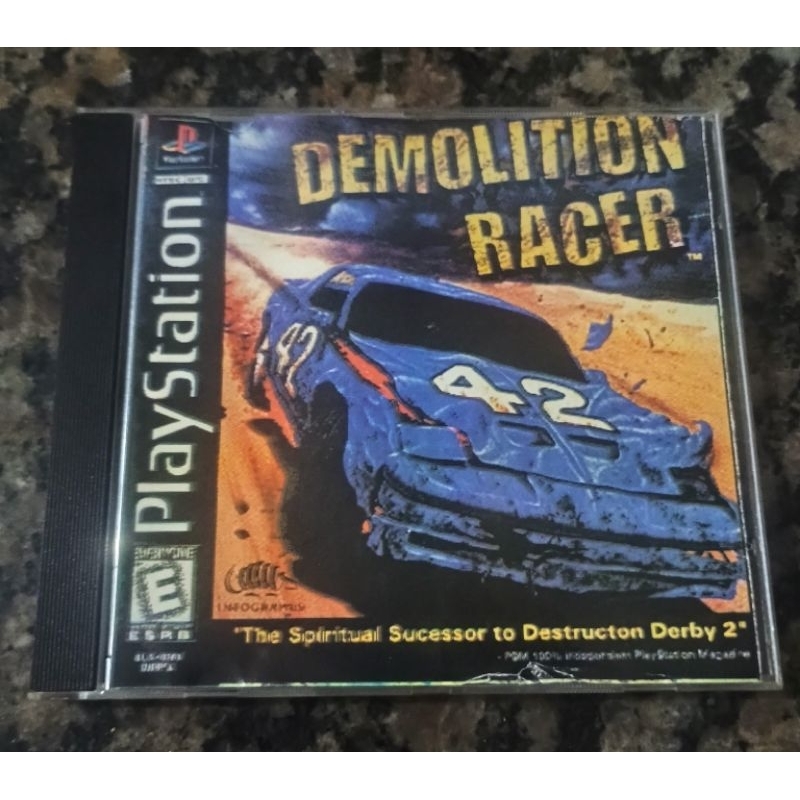 Jogo Do Playstation 1 Ps1 Demolition Racer Mídia Física Prata Prensada De Época