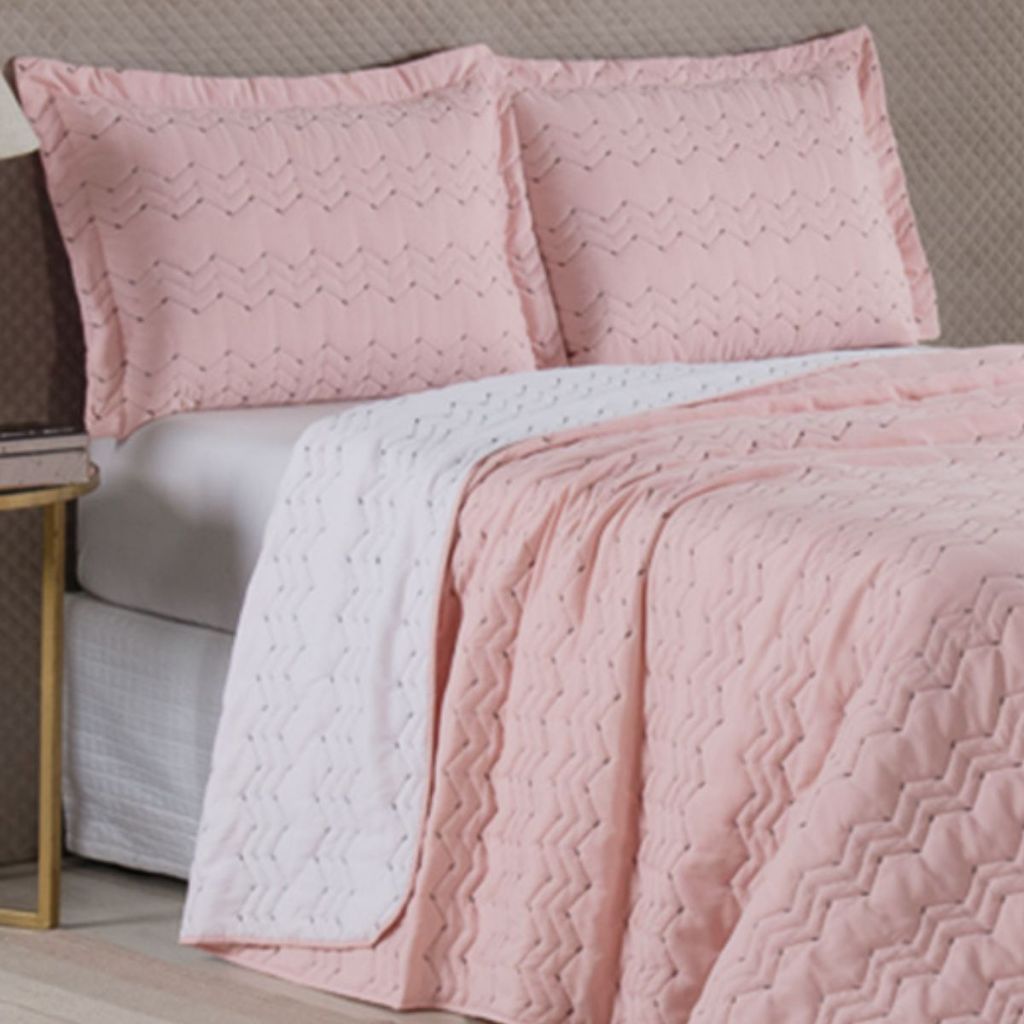 Cobre Leito 200 fios Bordado Dupla Face Luxo Solteiro Casal Queen King Decor 2 e 3 Peças