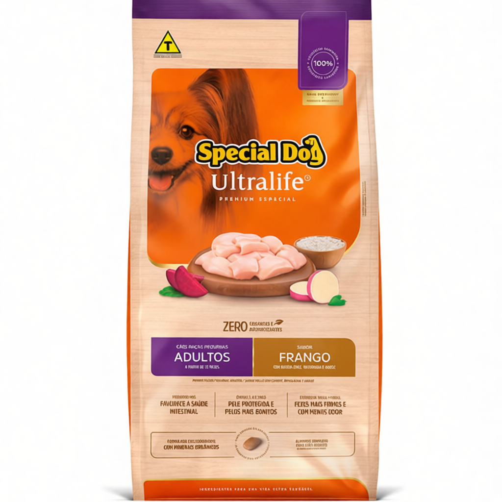 Ração Special Dog Ultralife Cães Raças Pequenas Adultos Sabor Frango 15kg