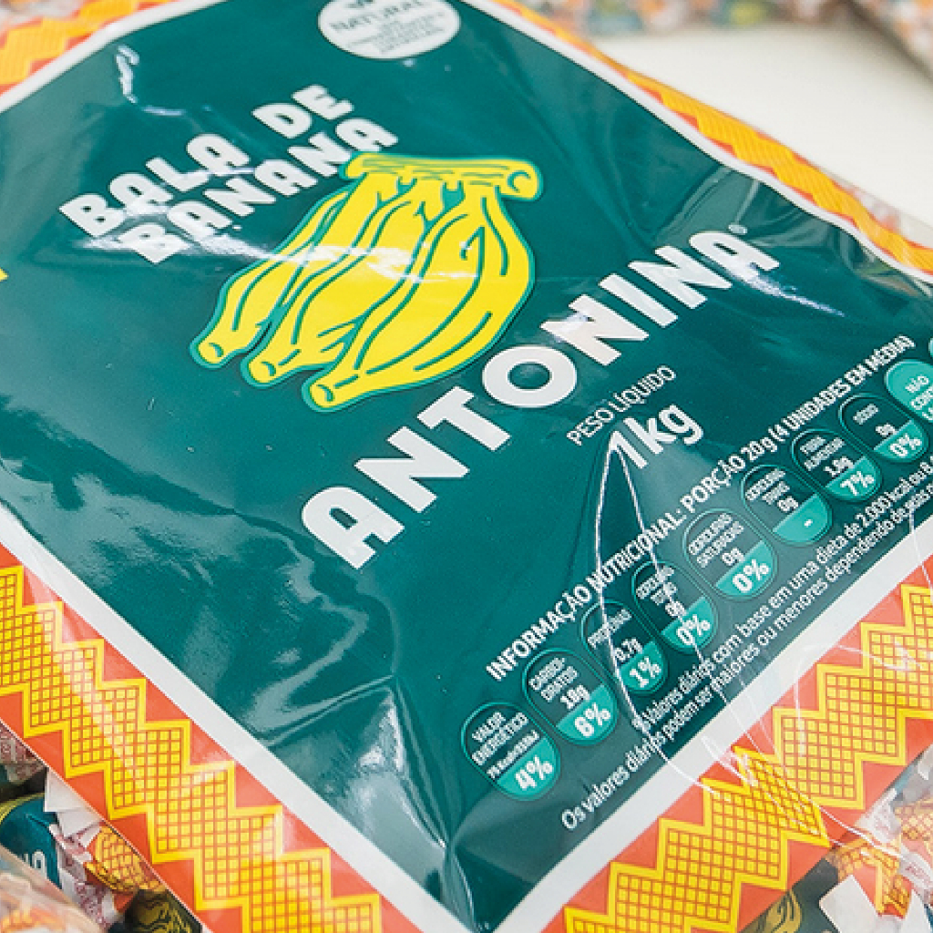 Bala de Banana Antonina Pacote 1 kg