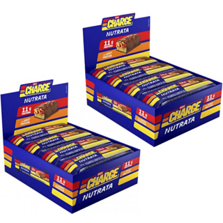 Kit 2 Displays Charge Bar Barrinha de Proteína 12 unidades 45g cada - Nutrata em Oferta na Shopee