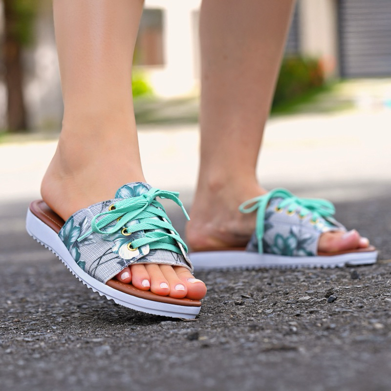 Sandalia Feminino Blogueira Adulto Confortavel Estilosa Promoção
