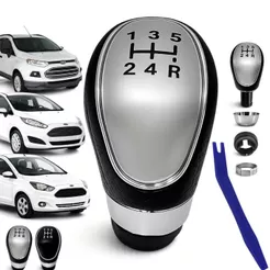 Manopla Bola Cambio Marcha Ré Para Ford Eocosport New Fiesta, Ka e Focus 2013 a 2019