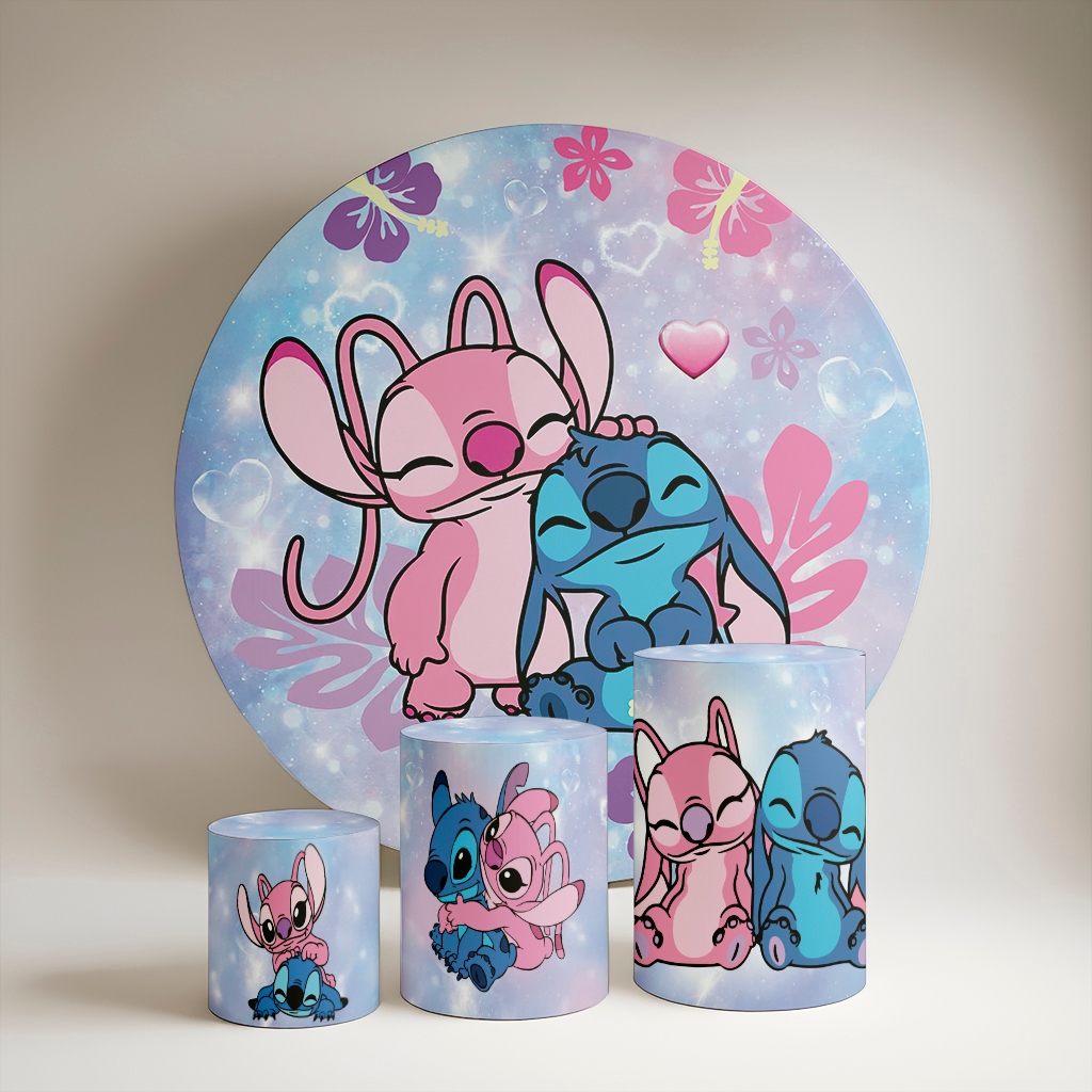 Kit Painel + Trio de Cilindro Tema Desenho Animado