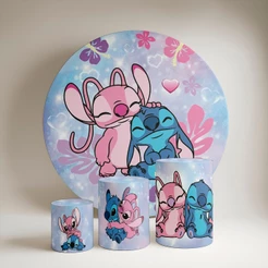 Kit Painel + Trio de Cilindro Tema Desenho Animado