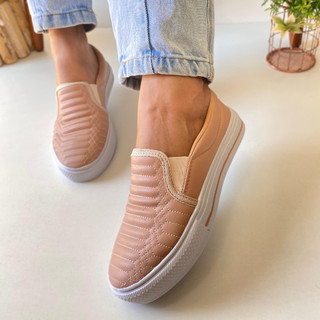 Sapatenis Feminino Slip On Blogueira Casual Confort Premium Sapatilha Feminina