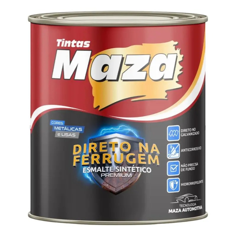 Tinta Esmalte Direto Na Ferrugem Bactericida 900 Ml Maza
