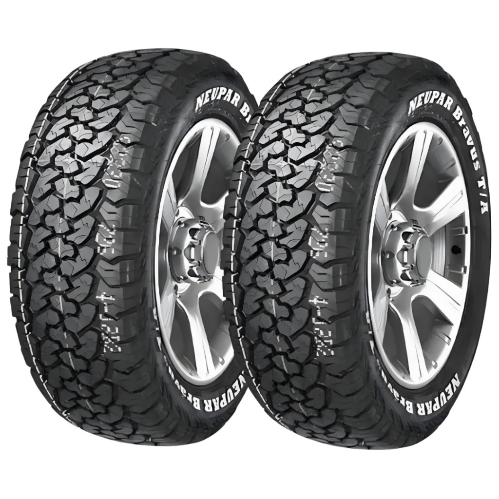 KIT 2 PNEUS ARO 16 205/60R16 NEUPAR BRAVUS T/A 100/98T