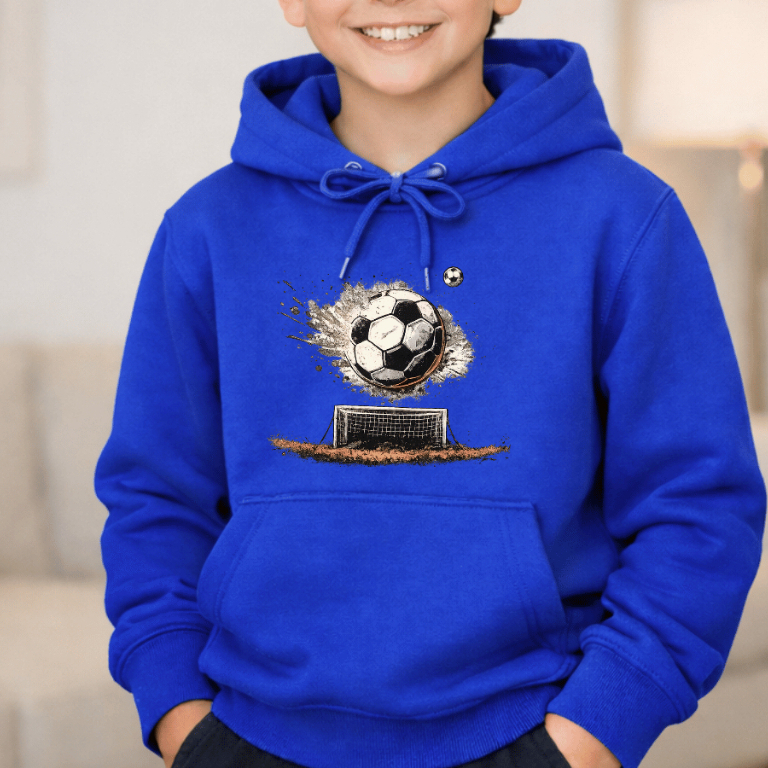 Moletom Canguru Infantil Menino Campo Futebol Torcedor Jogador Bola
