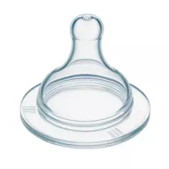 2 Unidades - Bico BIG Mamadeira Universal 100% Silicone Redondo e Ortodôntico