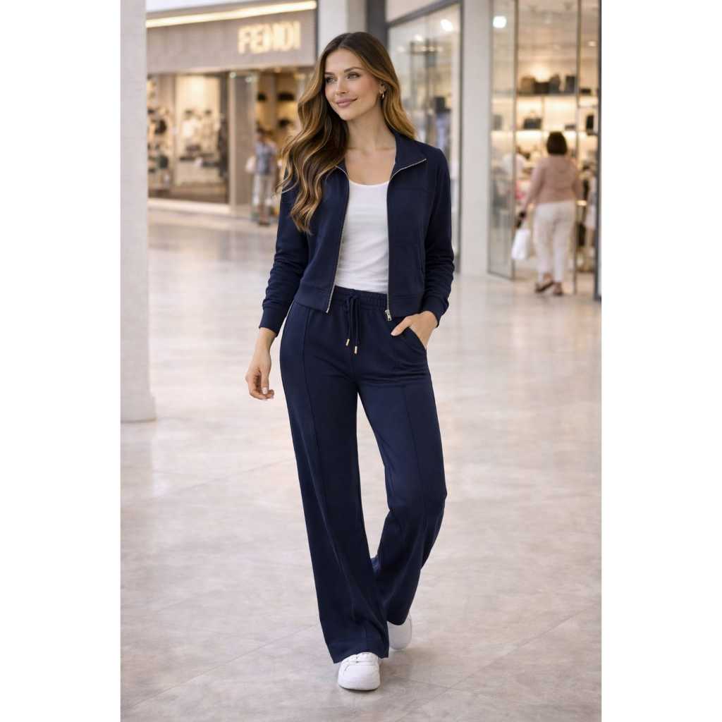Conjunto Moletinho Feminino Premium | Super Confortável, Estiloso e Mais Vendido do Momento