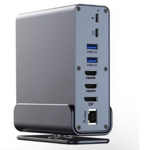 Estação Ancoragem 15 Em 1 Usb C Hub Vertical 4k Hd Macbook DockStation