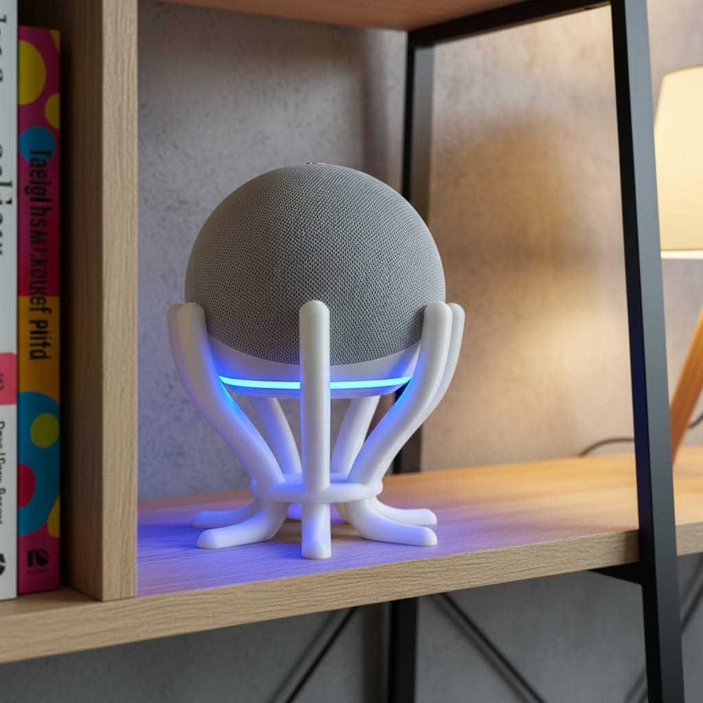 Suporte para Alexa Echo Dot 4 e 5 com Design Moderno e Criativo