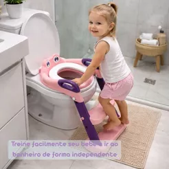 Assento Redutor Infantil Com Escada Para Vaso Sanitário Sapo