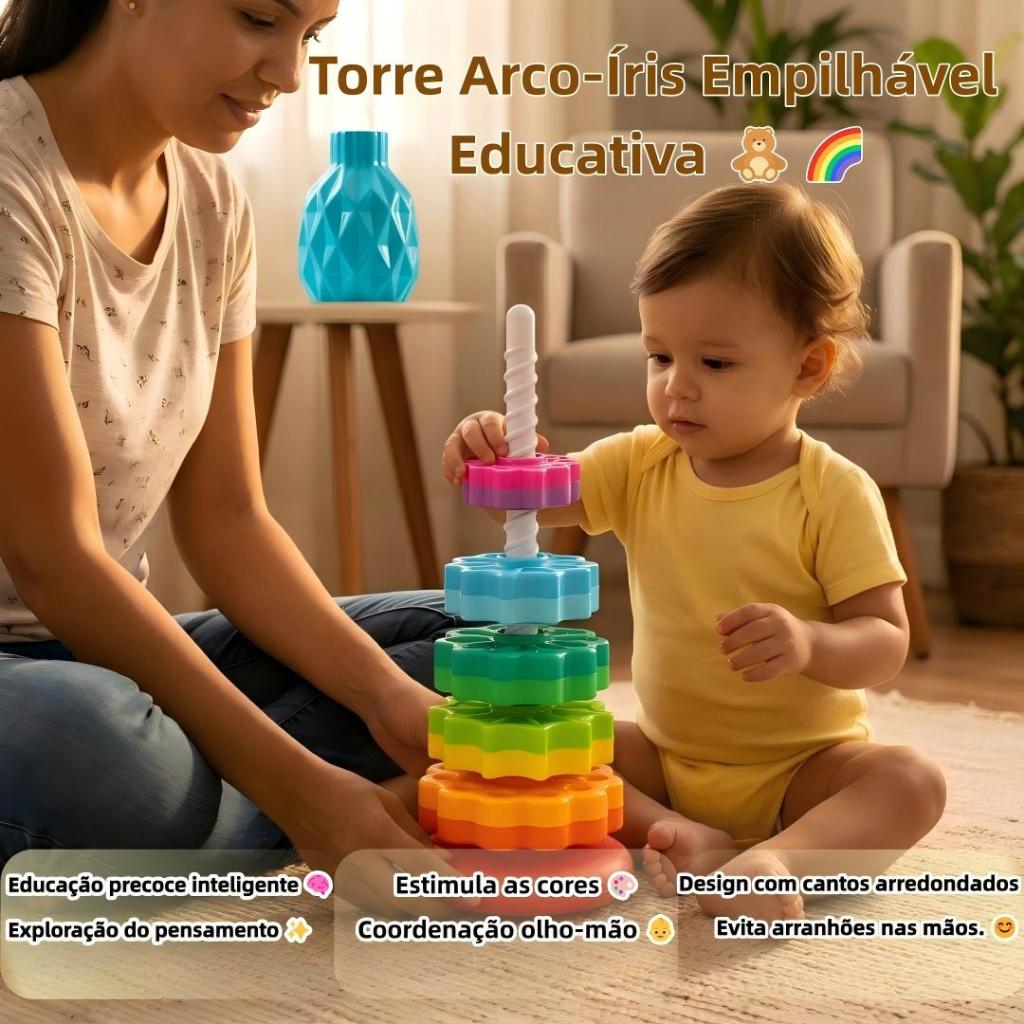 Brinquedo Didático Giro Mágico – Estimula Coordenação e Aprendizado