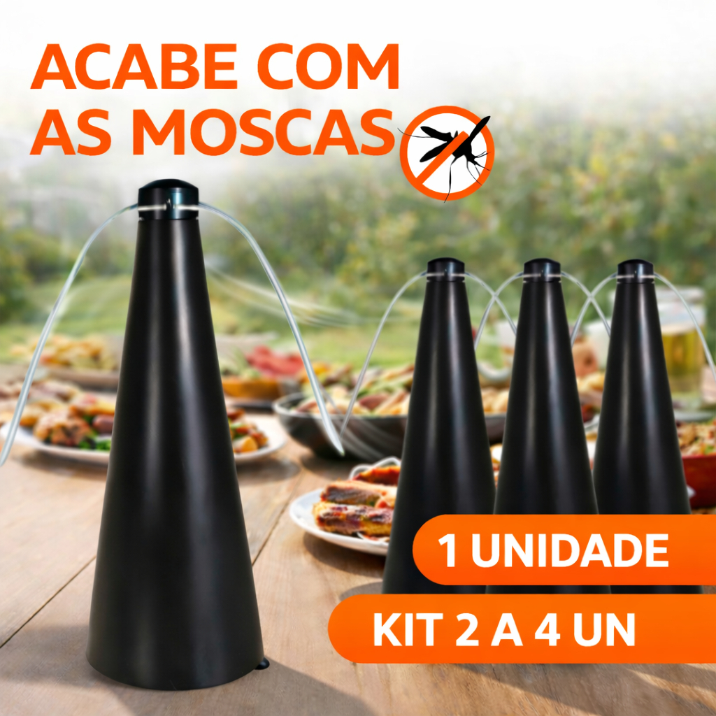 Kit 1 a 4 Espanta Mosca Repelente Silencioso Ventilador de mesa Buffet Afasta Mocas Mosquitos Armadilha Area Externa em Oferta na Shopee