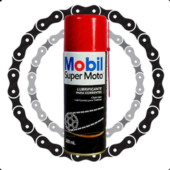 Graxa Spray Lubrificante Para Correntes de motos Chain Lub Super Moto 200mL - Mobil