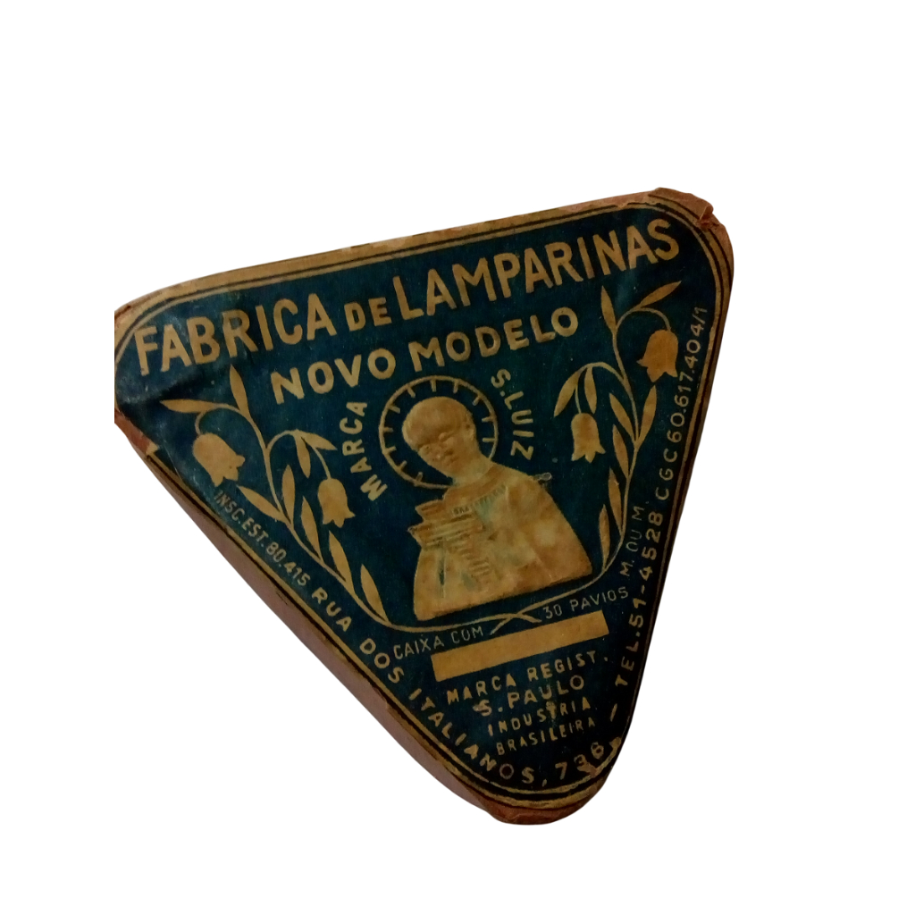 Antiga Caixa Pavio Lamparina - São Luiz - Década de 60