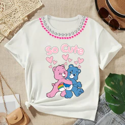CAMISETA CAMISA BLUSA TSHIRT URSINHO CARINHOSO DESENHO ANIMADO TENDENCIA NOSTALGIA MODA FEMININA