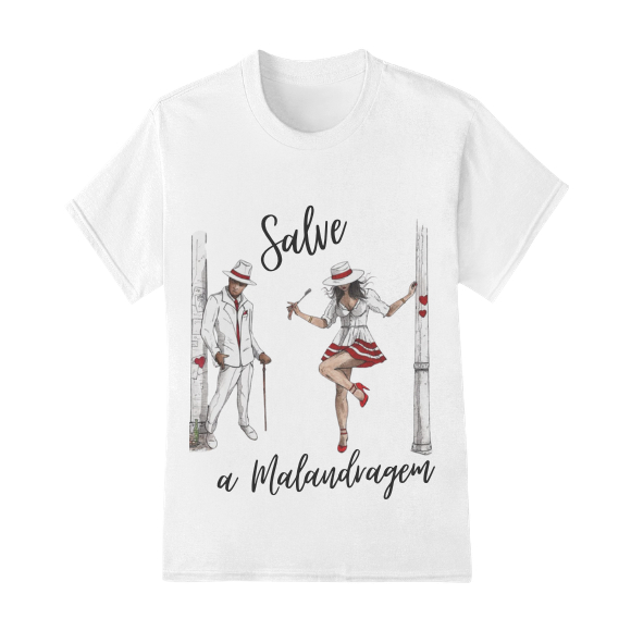 Camiseta Salve A Malandragem Zé Pilintra E Maria Navalha Umbanda Candomblé