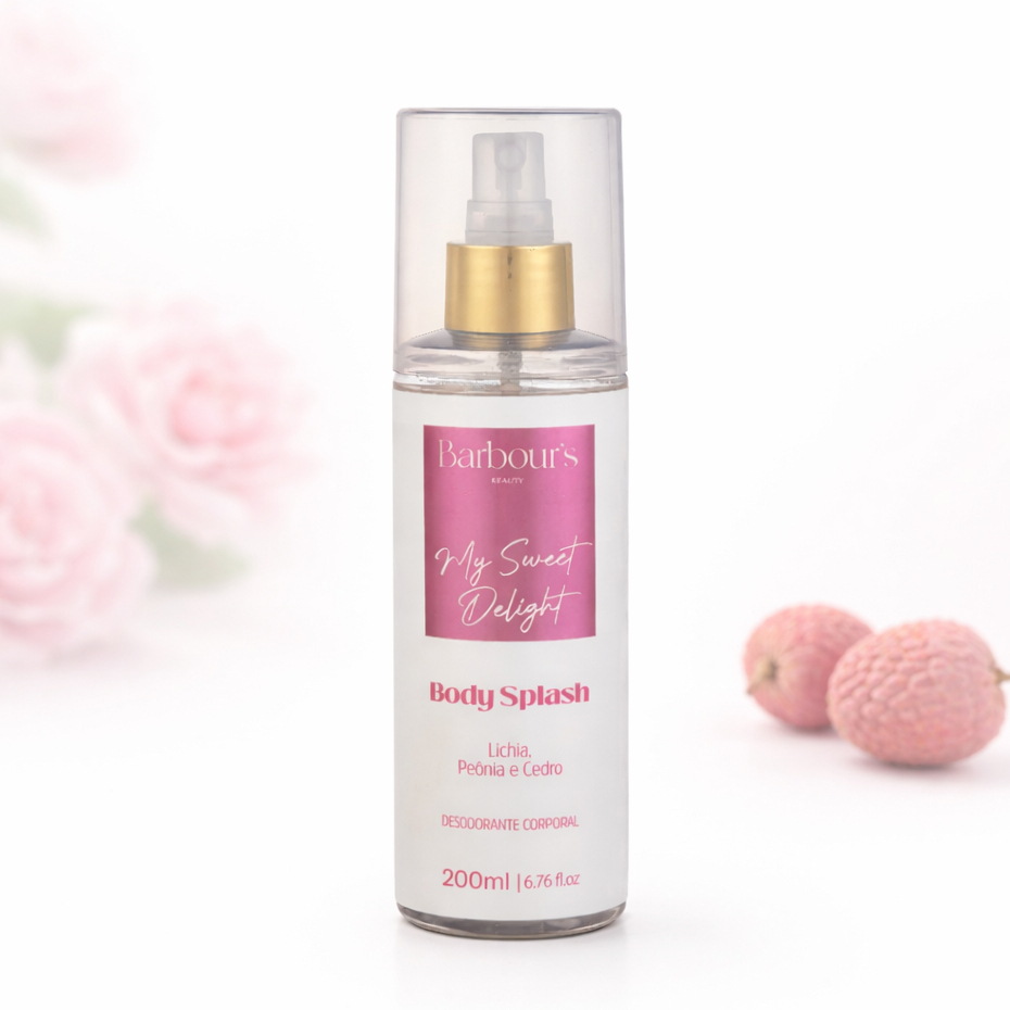 Body Splash Feminino My Sweet Delight Desodorante Corporal 200ml - Barbour's Beauty