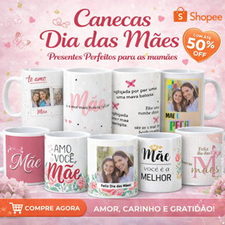 Caneca Mãe Personalizada com Foto e Nome 🎁 Presente Dia das Mães 325ml em Oferta na Shopee