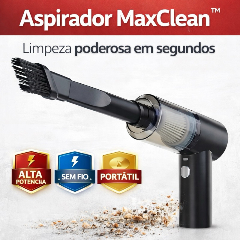 Aspirador MaxClean - Mini Aspirador Portátil