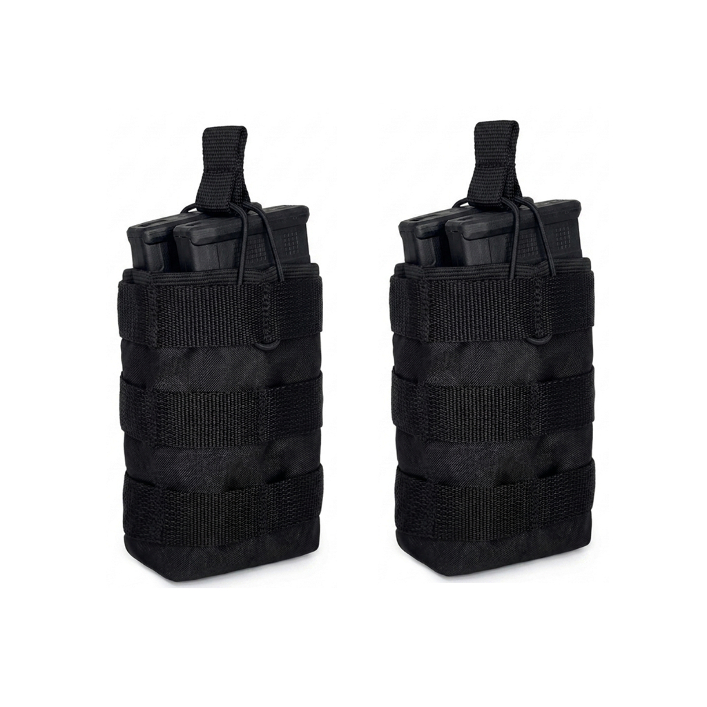 Kit 2 Porta Carregadores Tático Modular Magazine 556/762 Molle
