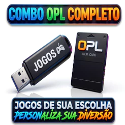 Combo OPL PS2 Personalizado - Escolha Seus Jogos - Memory Card + Pendrive
