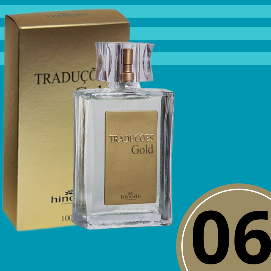 Perfume Masculino Traduções Gold Nº06 - 100ML/50ml - Le Male - Fougere Oriental - Aroma Suave - Nova Embalagem