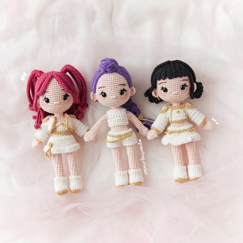 Huntrix/ Kpop / Saja boys/ Boneca amigurumi Huntrix/ Boneca Kpop / Boneca Rumi / Boneca Zoey/ Boneca Mira / Boneco Jinu