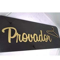 Placa Para Provador Acrílico!