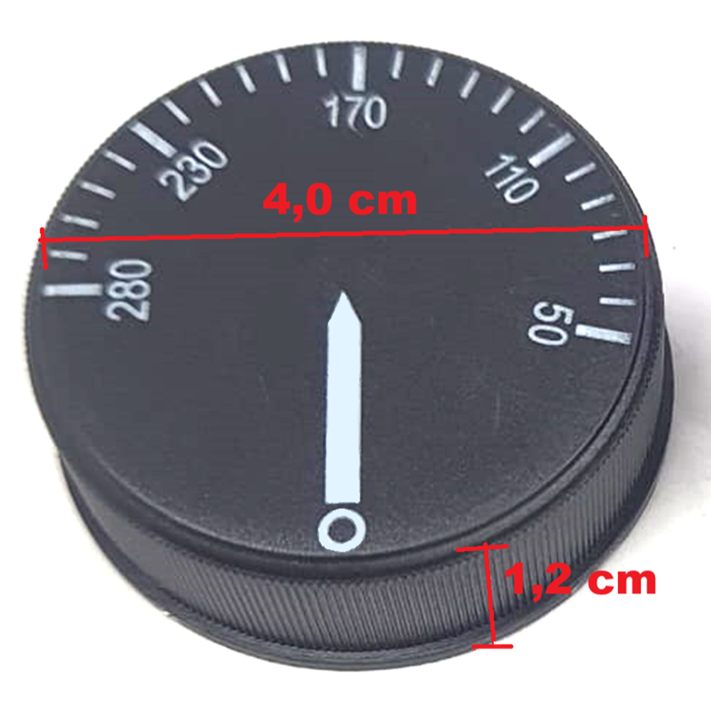 Botão Termostato Para Forno - 50° a 280°