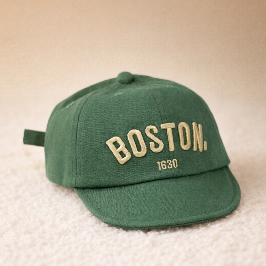 Boné de Bebê de Menino Menina Infantil 1 a 2 anos Bordado Minimalista em Oferta na Shopee