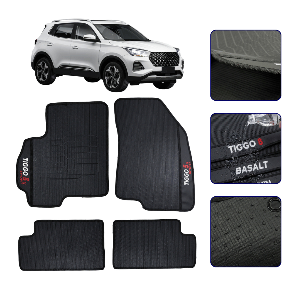 Jogo de Tapete Emborrachado Automotivo para Tiggo 5x Sport Todos os Anos