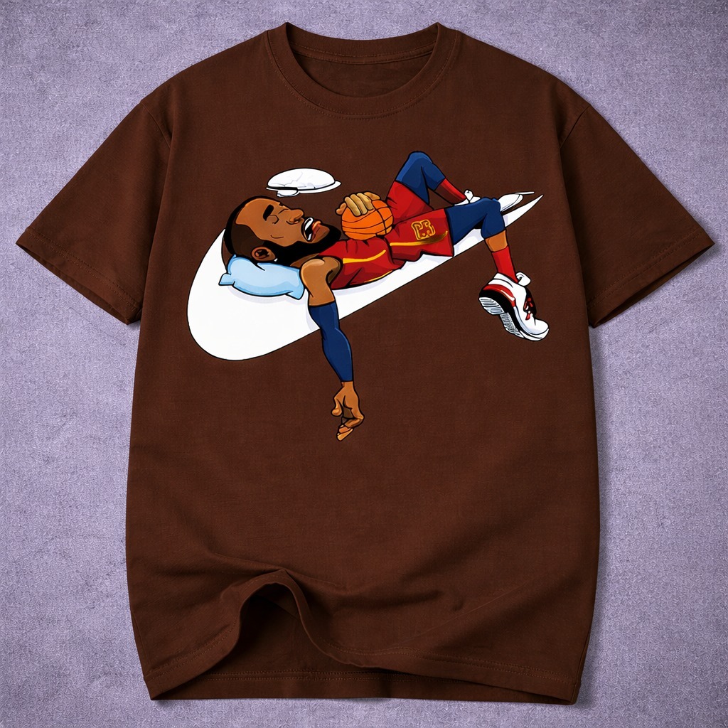 Camiseta Masculina Personagem Basquete James Masculina 100% Algodão