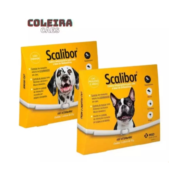 oleira Antipulgas e Carrapatos Scalibor - Proteção Completa para Cães