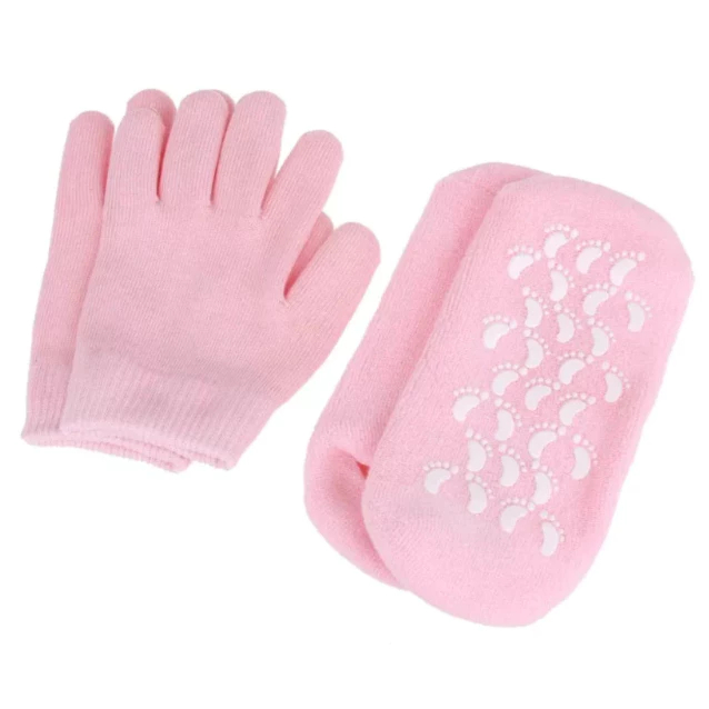 Kit Meias E Luvas Gel De Hidratação Tratamento Para Ressecamento SPA