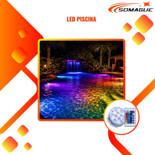 Luminaria LED  Para Piscina 16 cores diferentes Impermeavel  PRONTA ENTREGA em Oferta na Shopee